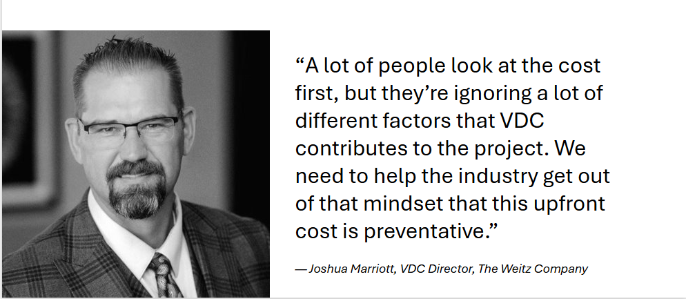 pull quote-VDC cost Joshua Marriott quote VDC cost